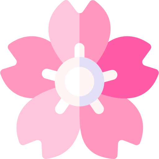 Basic Rounded Flat Sakura icon