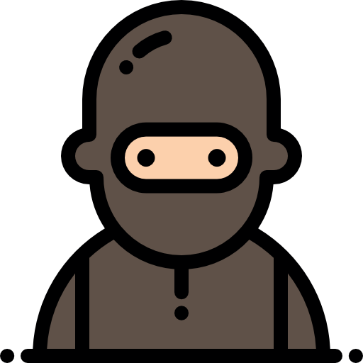 Burglar Detailed Rounded Lineal color icon