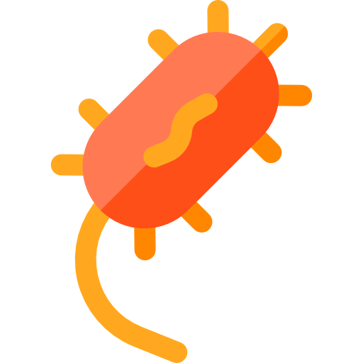 Bacteria Basic Rounded Flat icon