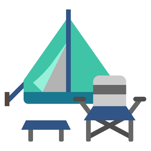 carpa para camping icono gratis