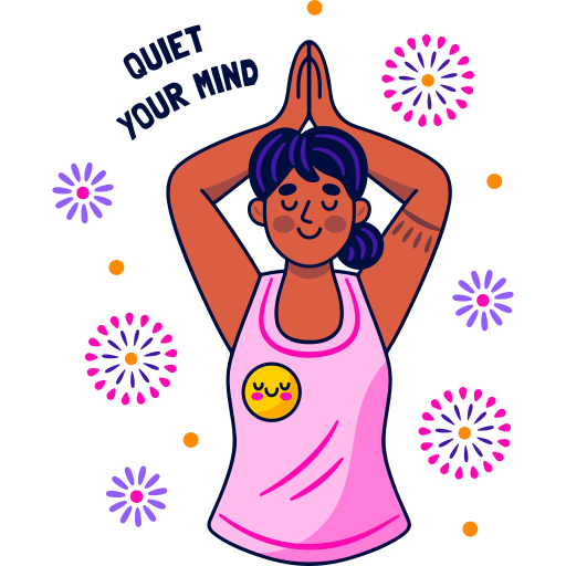 Meditation free sticker Meditation free sticker