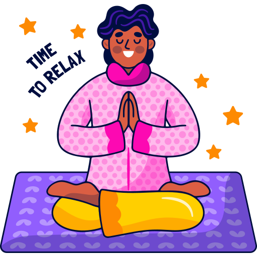 Meditation free sticker Meditation free sticker