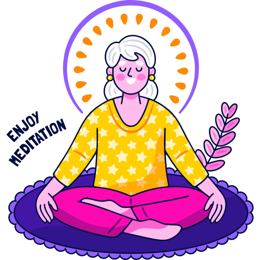 Meditation free sticker Meditation free sticker