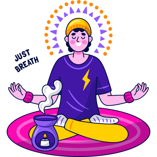 Meditation Stickers - Free wellness Stickers