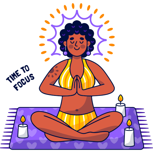 Meditation Stickers - Free wellness Stickers