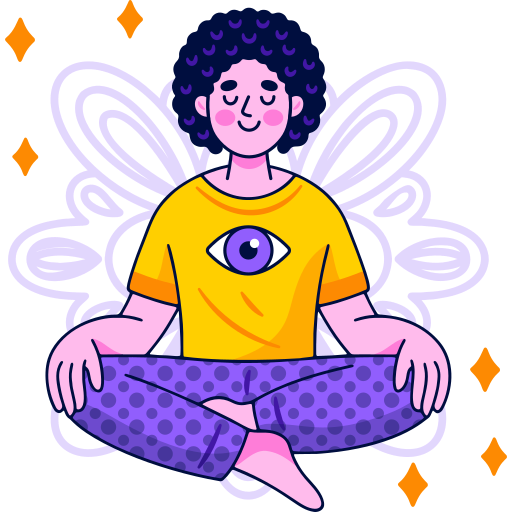 Meditation free sticker Meditation free sticker