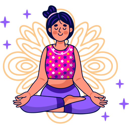 Meditation free sticker Meditation free sticker
