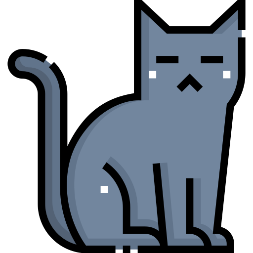 chat noir Icône gratuit chat noir Icône gratuit