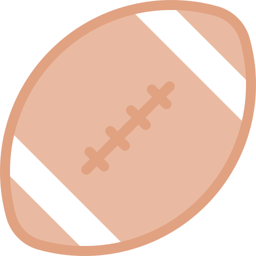 pelota de rugby icono gratis