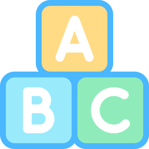 Abc Detailed Color Lineal Color Icon