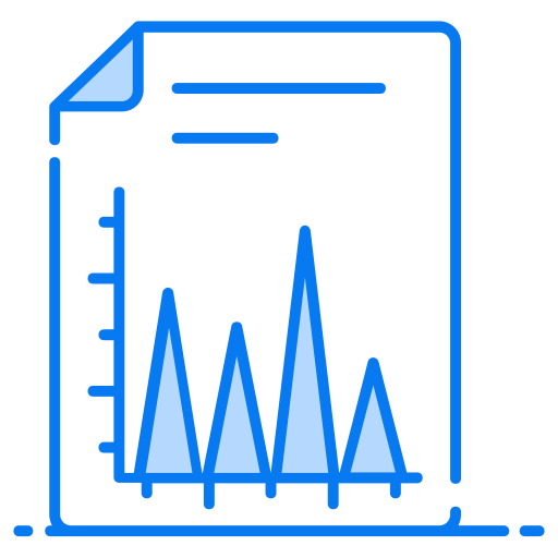 tabla de crecimiento icono gratis