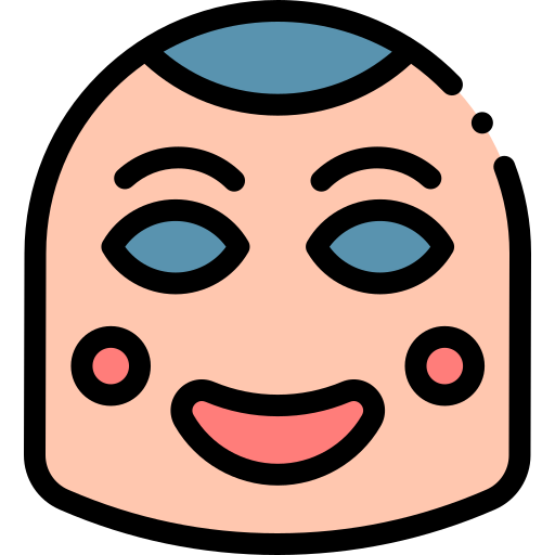 máscara china icono gratis