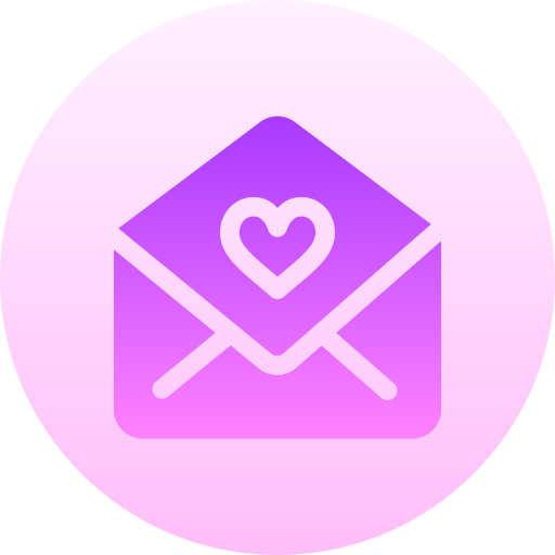 carta de amor icono gratis