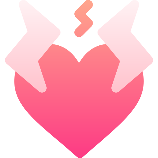 Heart attack Basic Gradient Gradient icon