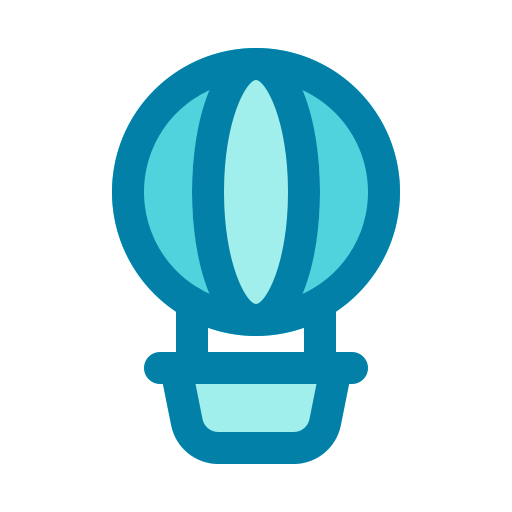 Air balloon Generic Blue icon