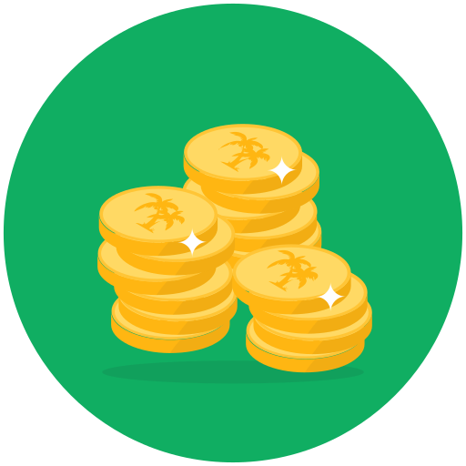 monedas icono gratis