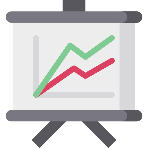 Line chart - Free business icons