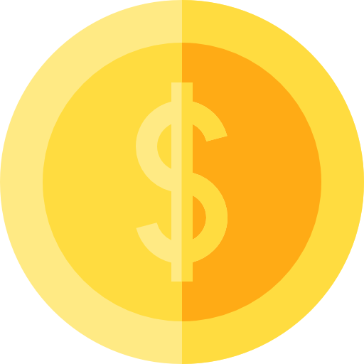 Coin Basic Straight Flat icon