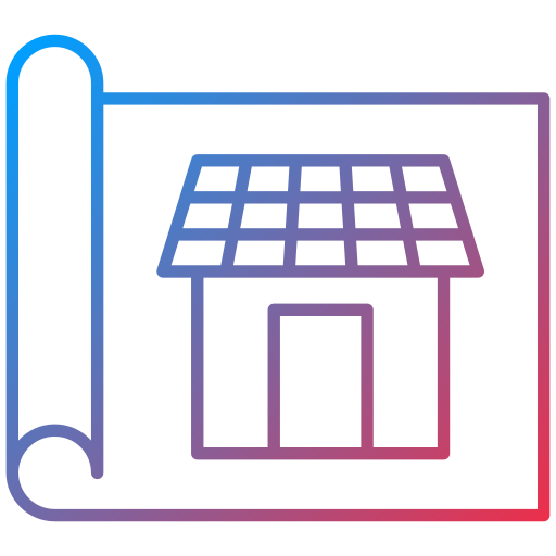 casa solar icono gratis