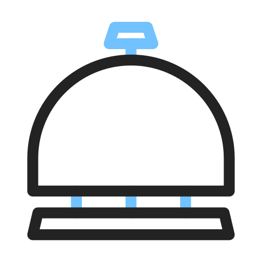 campana del hotel icono gratis