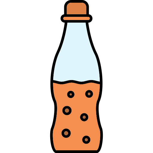 Bottle Generic Thin Outline Color icon