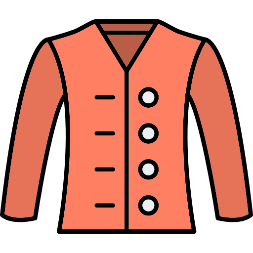 Jacket Generic Thin Outline Color icon