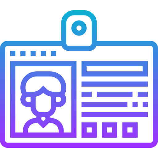 tarjeta de identificación icono gratis