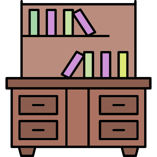 estantería icono gratis