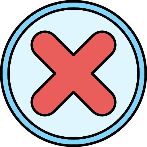 Forbidden Generic Outline Color icon