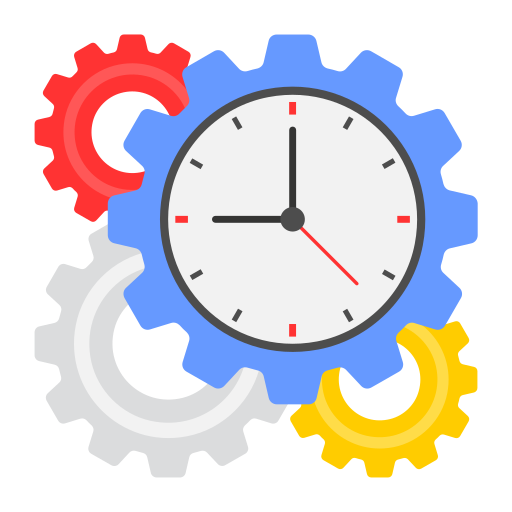 gestión del tiempo icono gratis