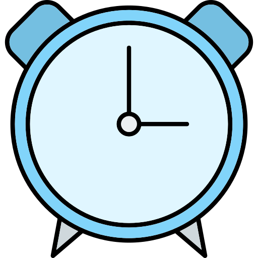 Time Generic Thin Outline Color icon