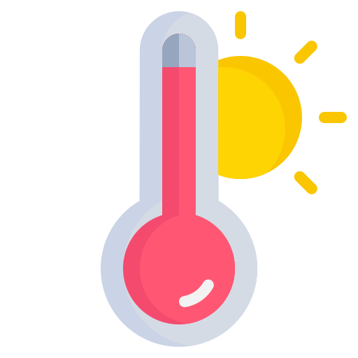 Icono De Calor Surang Flat