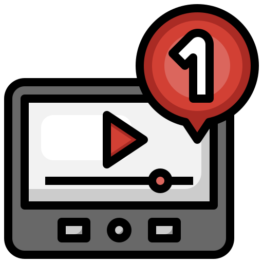 reproductor de video icono gratis