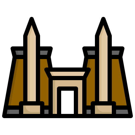 templo de karnak icono gratis