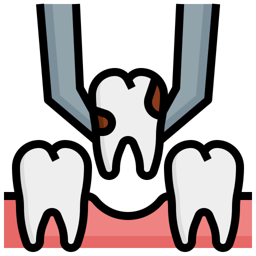 extracción dental icono gratis