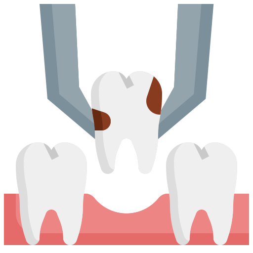 extracción dental icono gratis