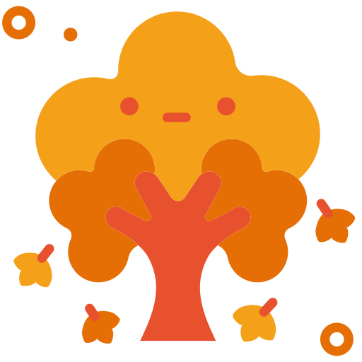 arbol de otoño icono gratis