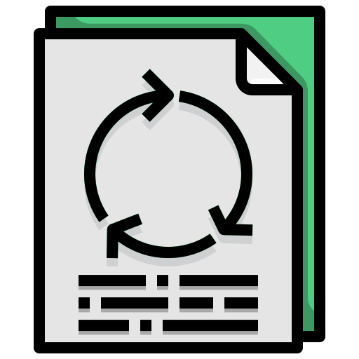 reciclaje de papel icono gratis