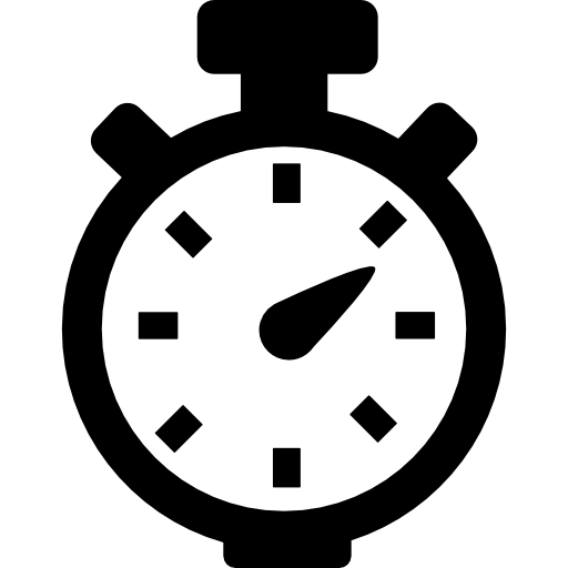 cronómetro para el control del tiempo de fitness icono gratis