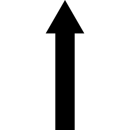 icône de glyphe de flèche incurvée droite. panneau de direction