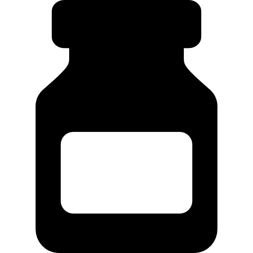 Medical drugs container free icon
