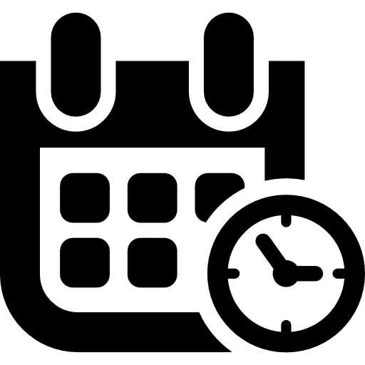 Symbole de date et d'heure de l'événement - Icônes interface gratuites