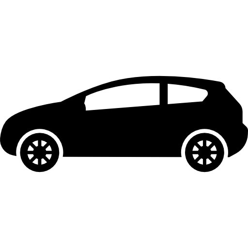 Free Icon | Car of hatchback model