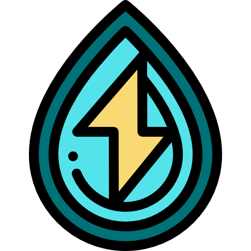 energía del agua icono gratis