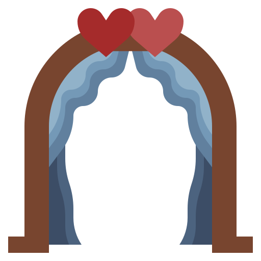 arco de boda icono gratis