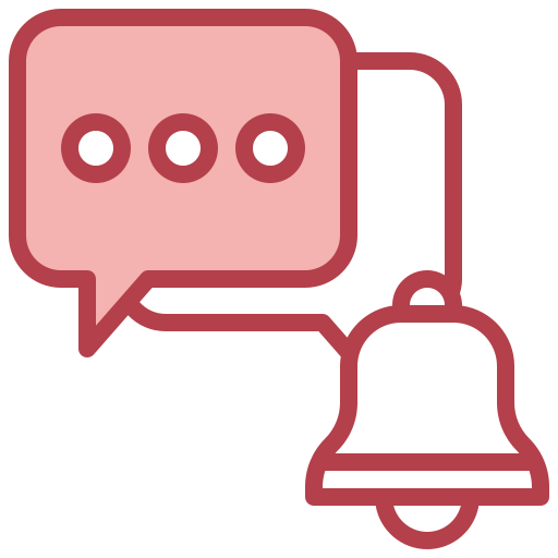 Red Notification Bell Icon Transparent Background