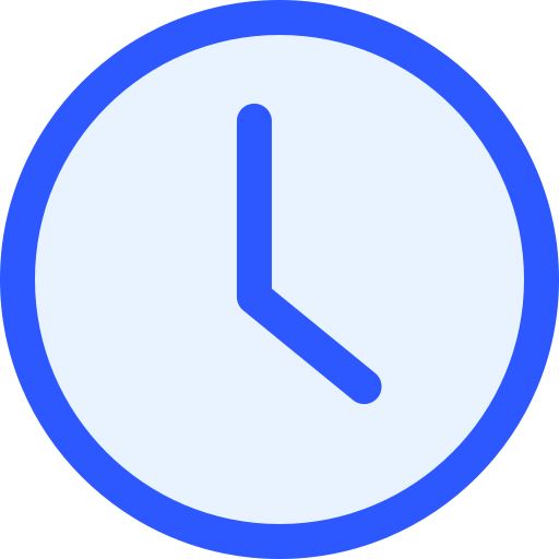 Clock Generic Blue icon