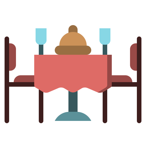 mesa del comedor icono gratis