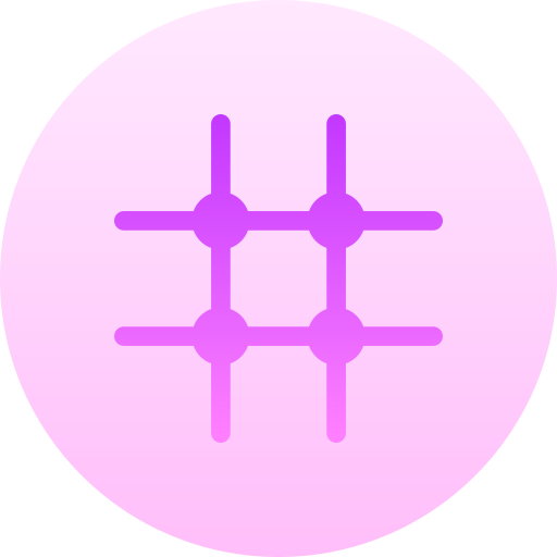 Rule of thirds Basic Gradient Circular icon