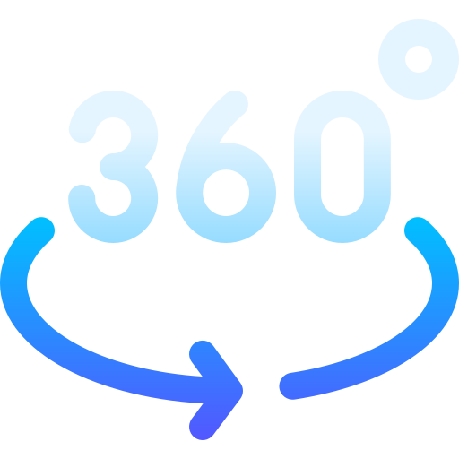 360 graus grátis ícone 360 graus grátis ícone